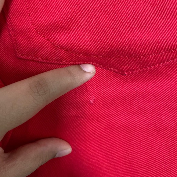 Men's Casual Jeans Pants Red - Size 32 NEW - Picture 7 of 8